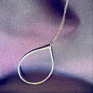 Sterling Silver Teardrop Pendant with 16” Chain